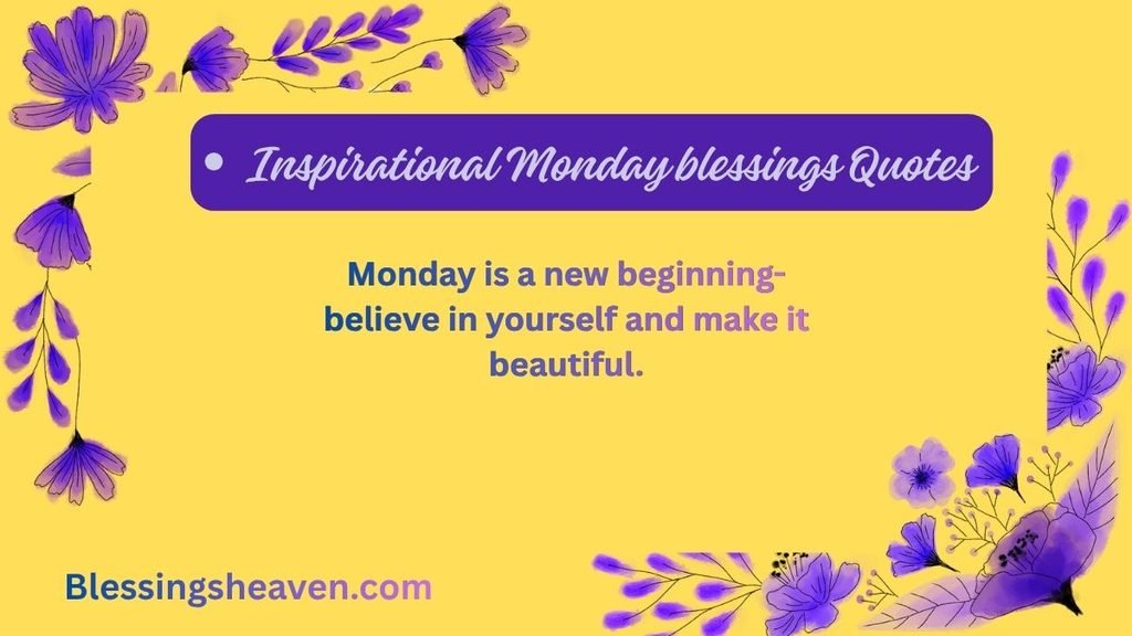 monday blessings