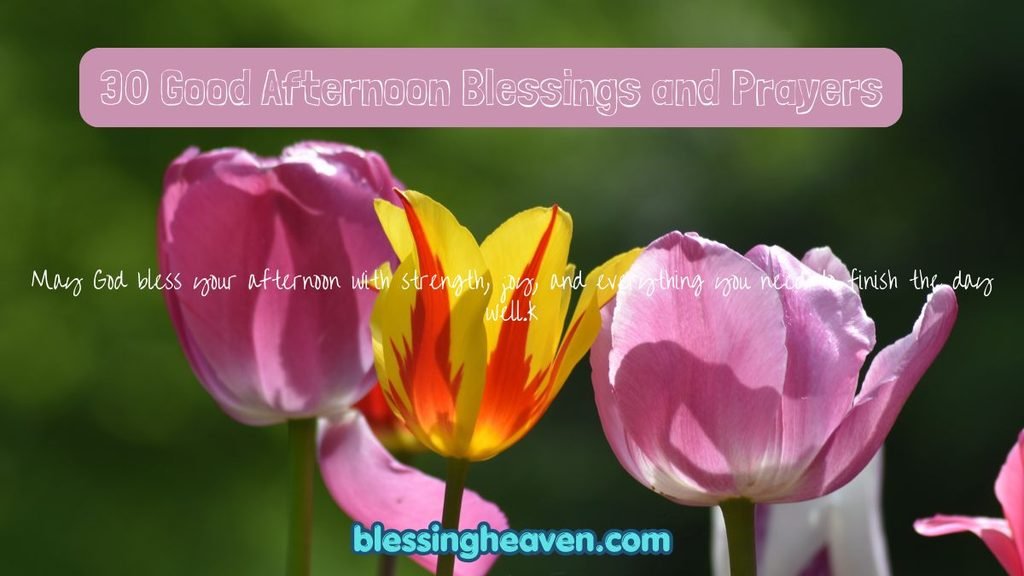 May God bless your afternoon with strength, joy, and everything you need to finish the day well.