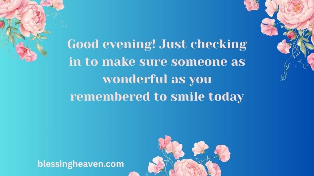 Cute and Caring Evening Messages