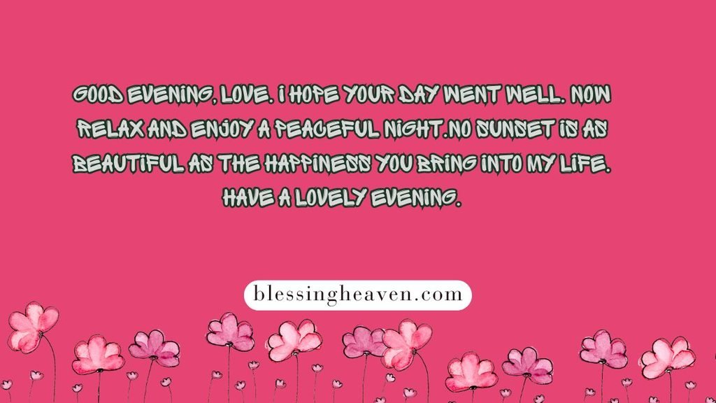 Good Evening Wishes for Your Partner