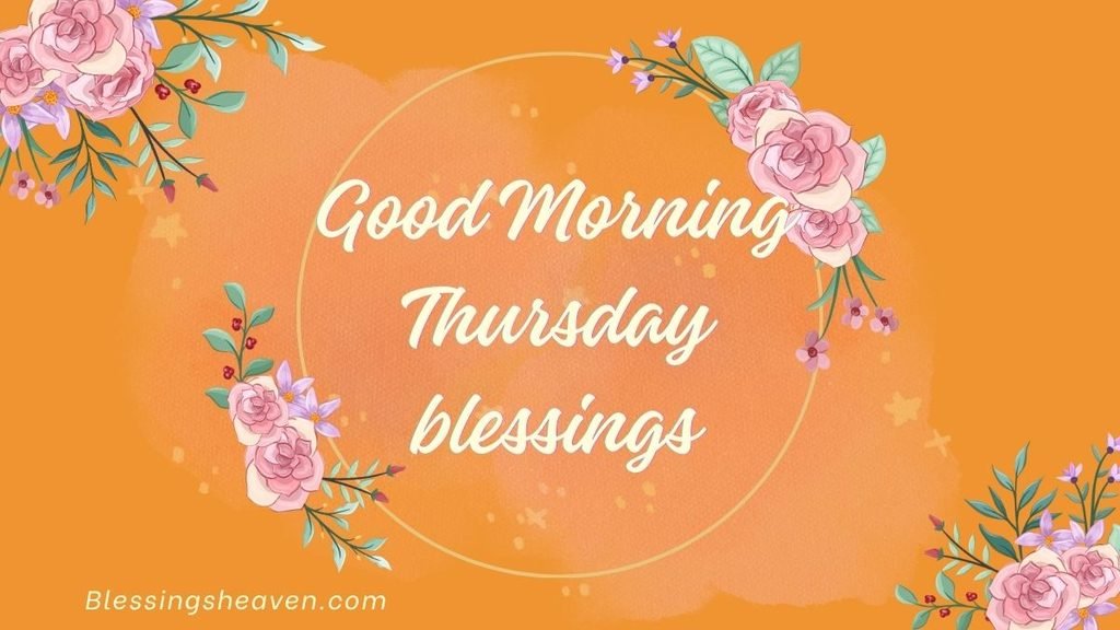 Good morning Thursday blessings with a peaceful sunrise