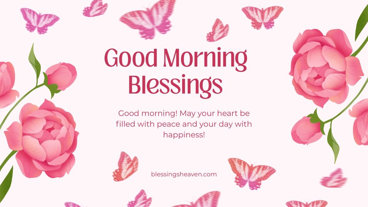 Peaceful good morning blessings with beautiful sunrise