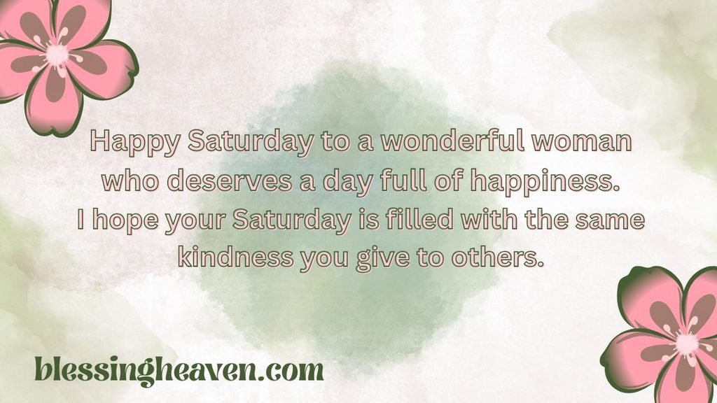 Sweet and Loving Saturday Messages