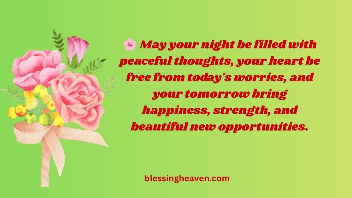 180+ Good Night Blessings for a Stress-Free Day Tomorrow