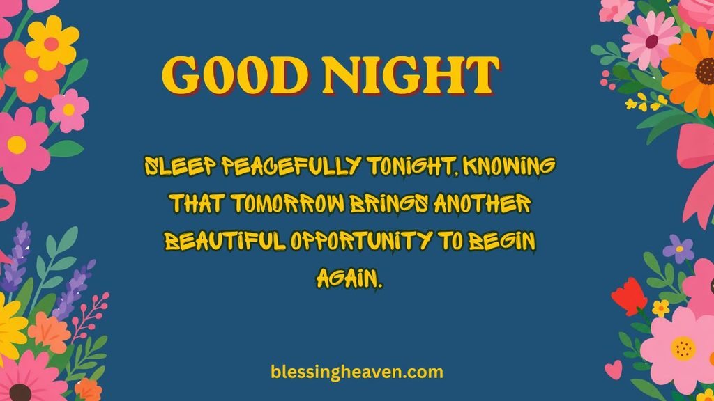 Good Night Blessings and Wishes