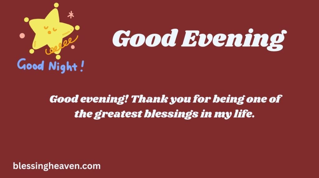 good evening Messages for Loved Ones