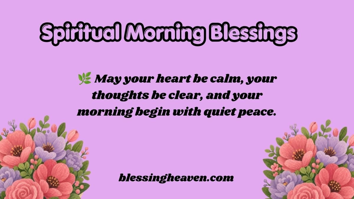 Spiritual Morning Blessings to Begin Your Day With Peace