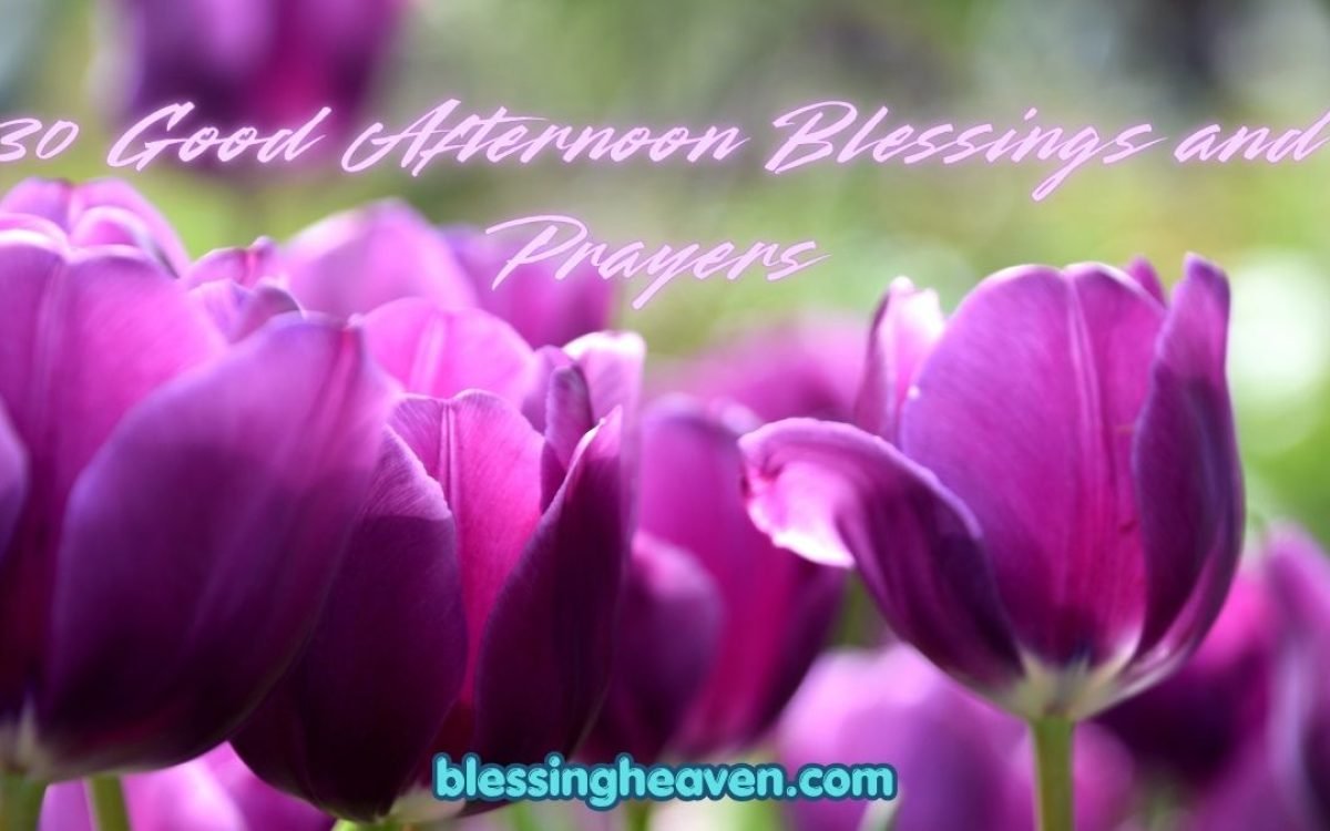 30 Good Afternoon Blessings and Prayers