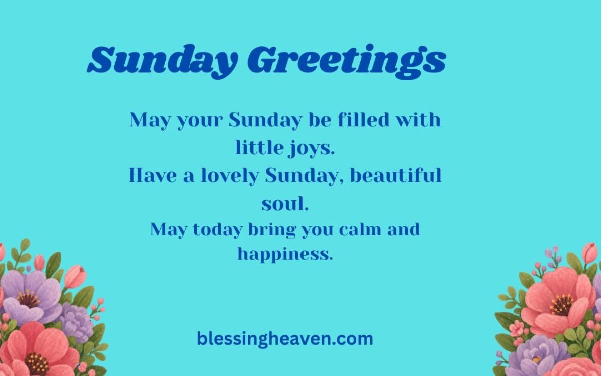 Sunday Greetings, Wishes, and Quotes for Her